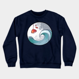 Wave of flower Crewneck Sweatshirt